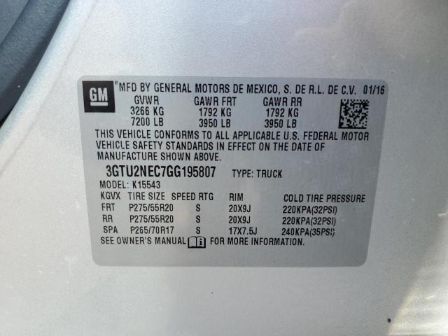 Photo 9 VIN: 3GTU2NEC7GG195807 - GMC SIERRA 