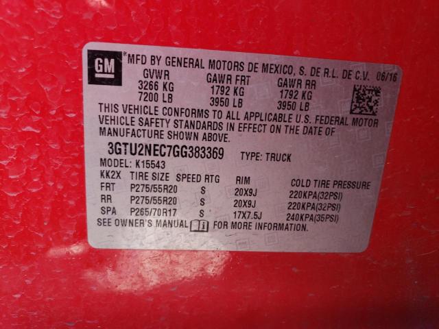 Photo 11 VIN: 3GTU2NEC7GG383369 - GMC SIERRA 