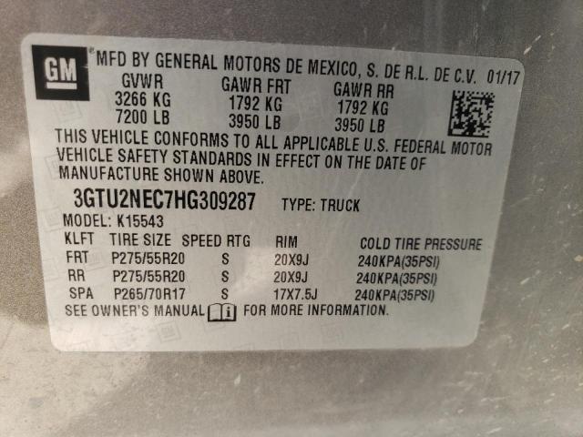 Photo 11 VIN: 3GTU2NEC7HG309287 - GMC SIERRA K15 