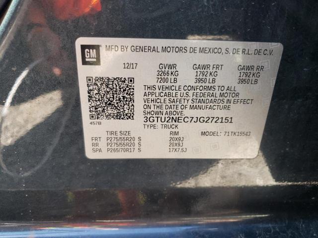 Photo 12 VIN: 3GTU2NEC7JG272151 - GMC SIERRA 