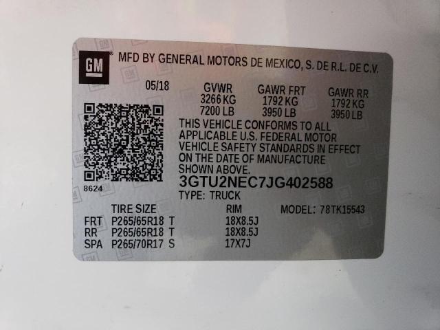 Photo 11 VIN: 3GTU2NEC7JG402588 - GMC SIERRA K15 