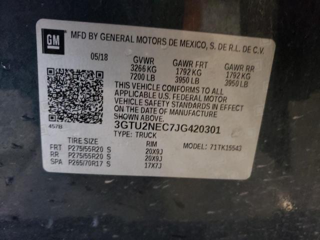 Photo 11 VIN: 3GTU2NEC7JG420301 - GMC SIERRA K15 