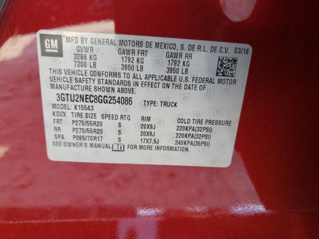 Photo 9 VIN: 3GTU2NEC8GG254086 - GMC SIERRA K15 