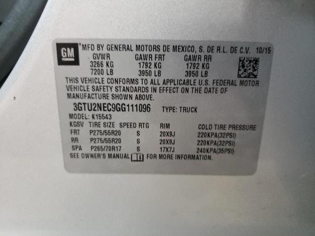 Photo 9 VIN: 3GTU2NEC9GG111096 - GMC SIERRA K15 