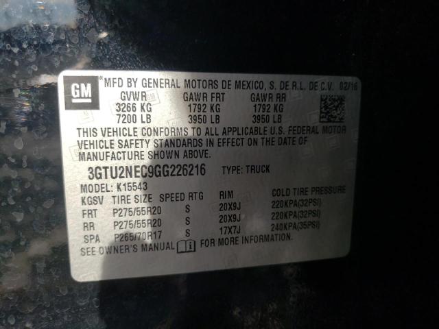 Photo 11 VIN: 3GTU2NEC9GG226216 - GMC SIERRA K15 