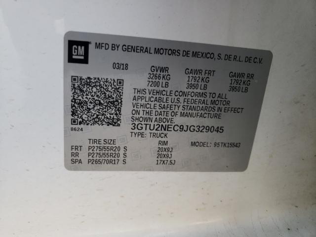 Photo 9 VIN: 3GTU2NEC9JG329045 - GMC SIERRA K15 