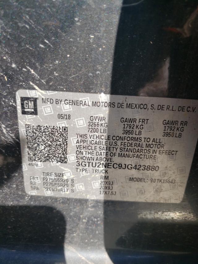 Photo 9 VIN: 3GTU2NEC9JG423880 - GMC SIERRA K15 