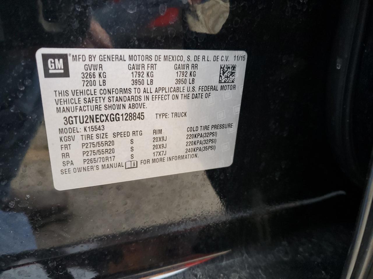 Photo 11 VIN: 3GTU2NECXGG128845 - GMC SIERRA 