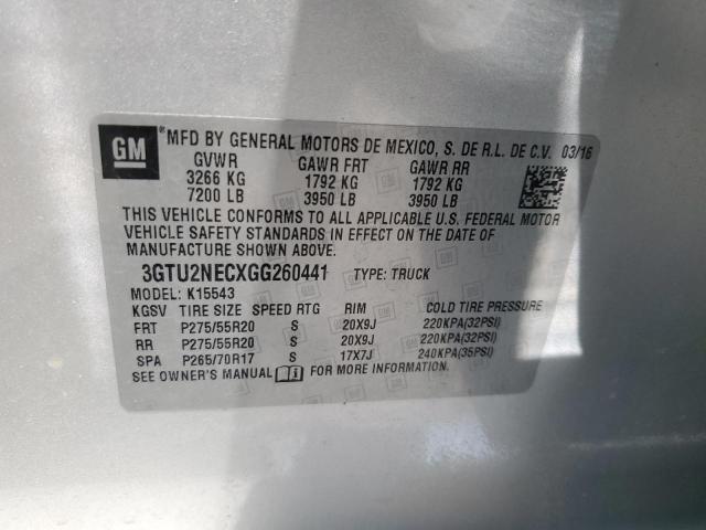 Photo 11 VIN: 3GTU2NECXGG260441 - GMC SIERRA 