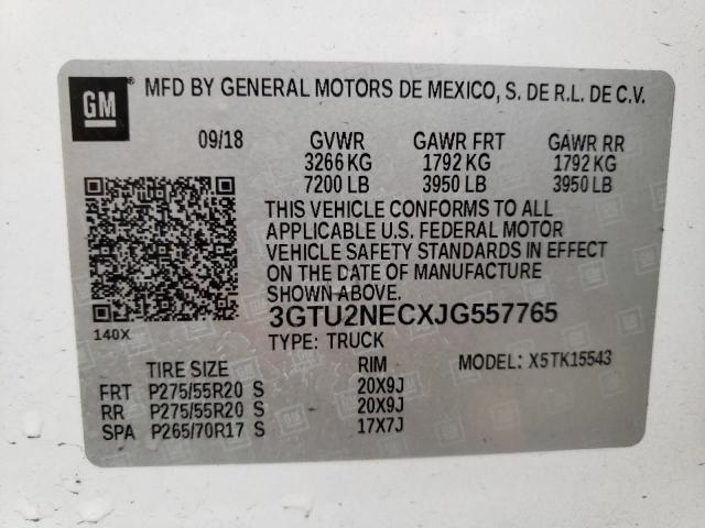 Photo 9 VIN: 3GTU2NECXJG557765 - GMC SIERRA K15 