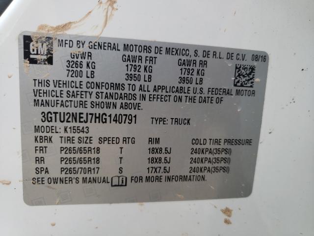 Photo 9 VIN: 3GTU2NEJ7HG140791 - GMC SIERRA K15 