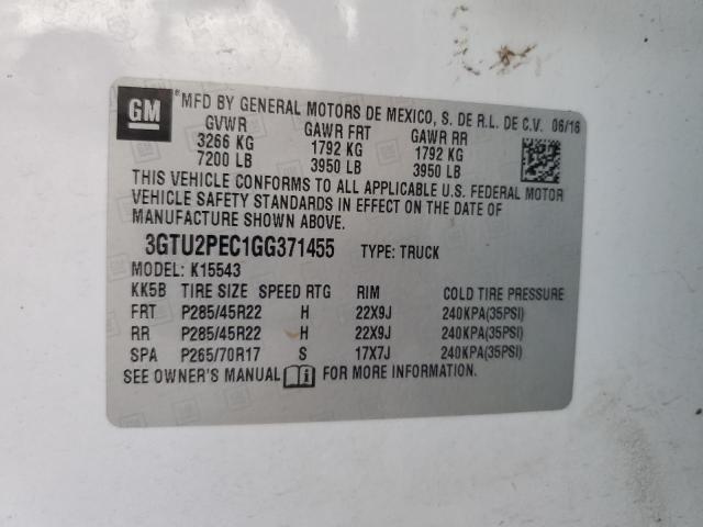 Photo 11 VIN: 3GTU2PEC1GG371455 - GMC SIERRA K15 