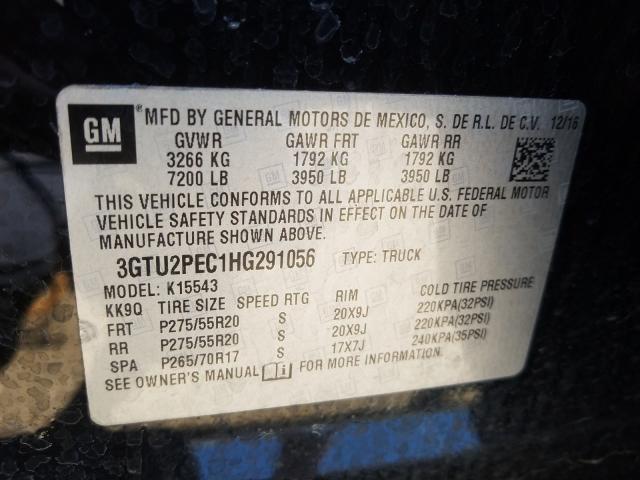 Photo 9 VIN: 3GTU2PEC1HG291056 - GMC SIERRA K15 