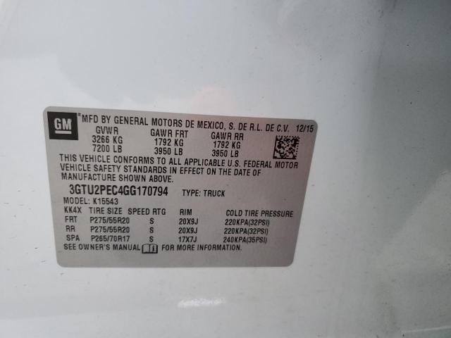 Photo 12 VIN: 3GTU2PEC4GG170794 - GMC SIERRA K15 