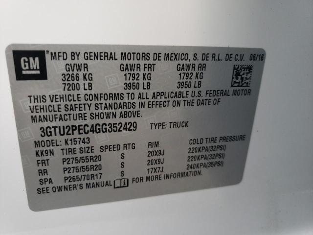 Photo 11 VIN: 3GTU2PEC4GG352429 - GMC SIERRA K15 