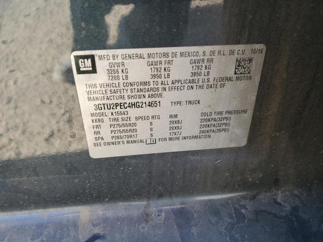 Photo 12 VIN: 3GTU2PEC4HG214651 - GMC SIERRA K15 