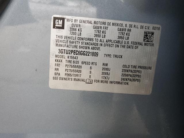 Photo 12 VIN: 3GTU2PEC6GG221809 - GMC SIERRA K15 