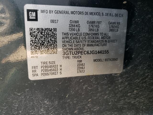 Photo 9 VIN: 3GTU2PEC6JG144155 - GMC SIERRA K15 