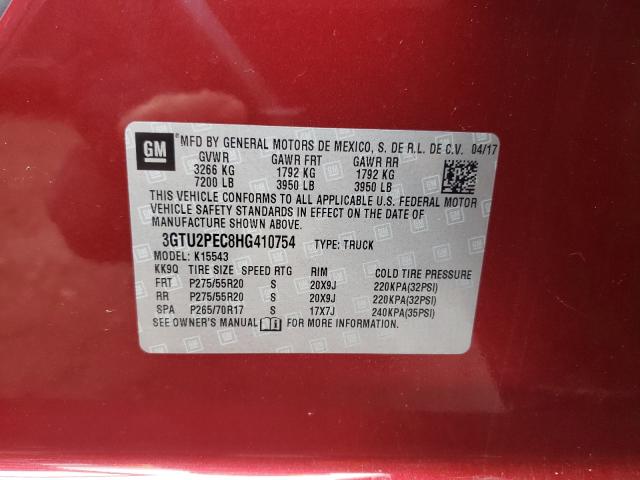 Photo 9 VIN: 3GTU2PEC8HG410754 - GMC SIERRA K15 