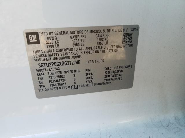 Photo 9 VIN: 3GTU2PECXGG272746 - GMC SIERRA K15 