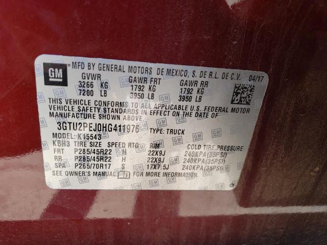 Photo 12 VIN: 3GTU2PEJ0HG411976 - GMC SIERRA K15 