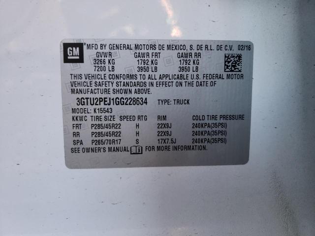 Photo 11 VIN: 3GTU2PEJ1GG228634 - GMC SIERRA K15 