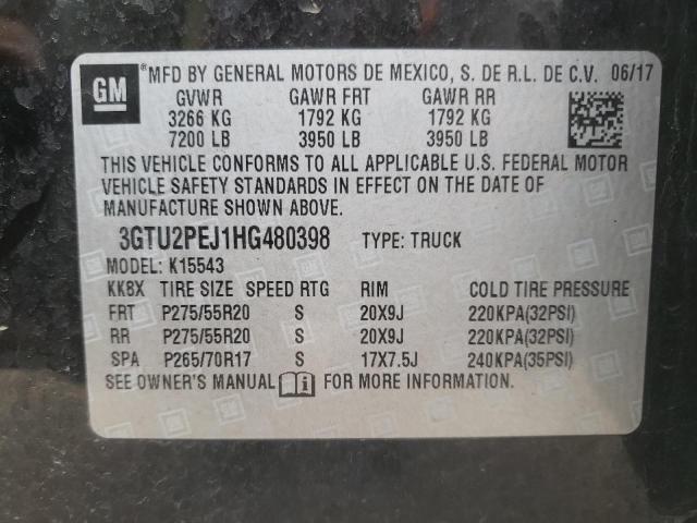 Photo 12 VIN: 3GTU2PEJ1HG480398 - GMC SIERRA K15 