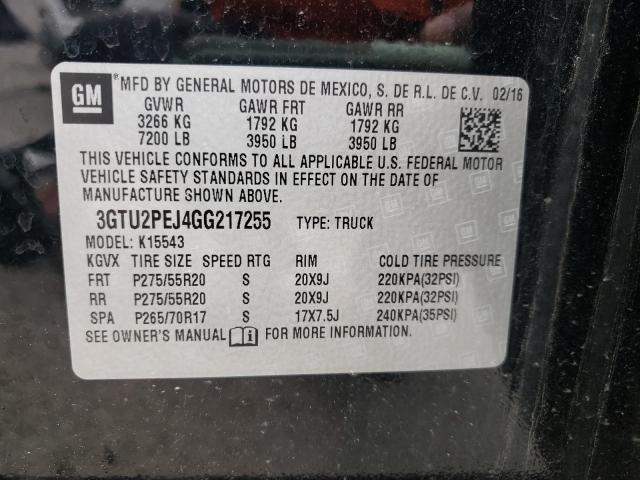 Photo 9 VIN: 3GTU2PEJ4GG217255 - GMC SIERRA K15 