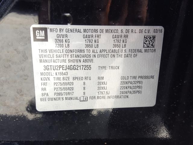 Photo 9 VIN: 3GTU2PEJ4GG217255 - GMC SIERRA K15 