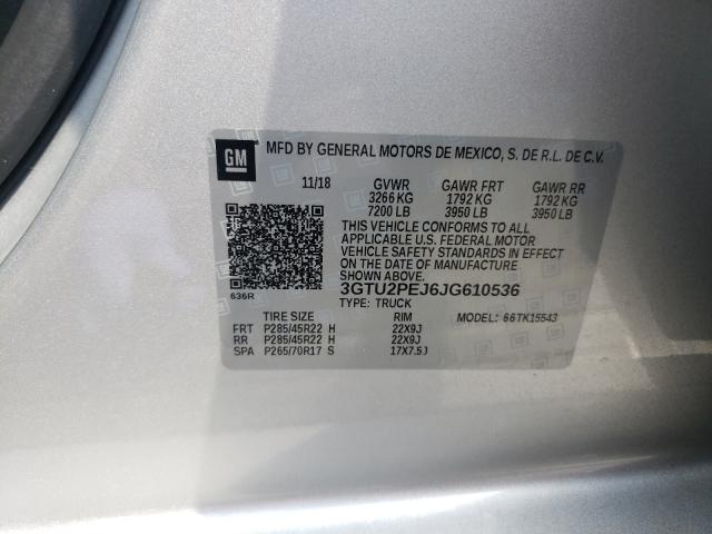 Photo 9 VIN: 3GTU2PEJ6JG610536 - GMC SIERRA K15 