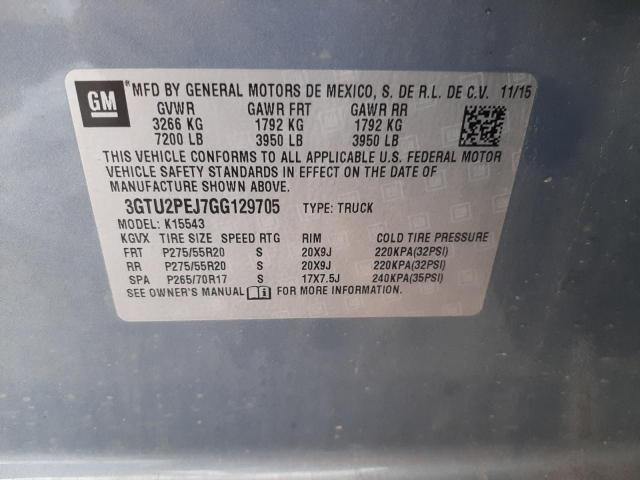 Photo 9 VIN: 3GTU2PEJ7GG129705 - GMC SIERRA K15 