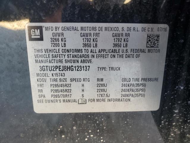 Photo 11 VIN: 3GTU2PEJ8HG123137 - GMC SIERRA K15 