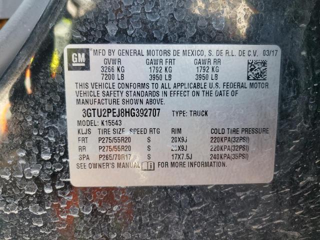 Photo 12 VIN: 3GTU2PEJ8HG392707 - GMC SIERRA 