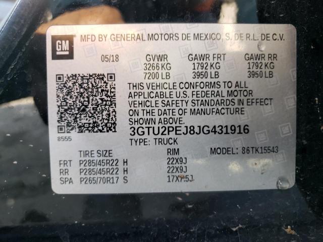 Photo 11 VIN: 3GTU2PEJ8JG431916 - GMC SIERRA 