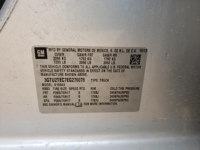 Photo 9 VIN: 3GTU2TEC7EG276078 - GMC SIERRA K15 