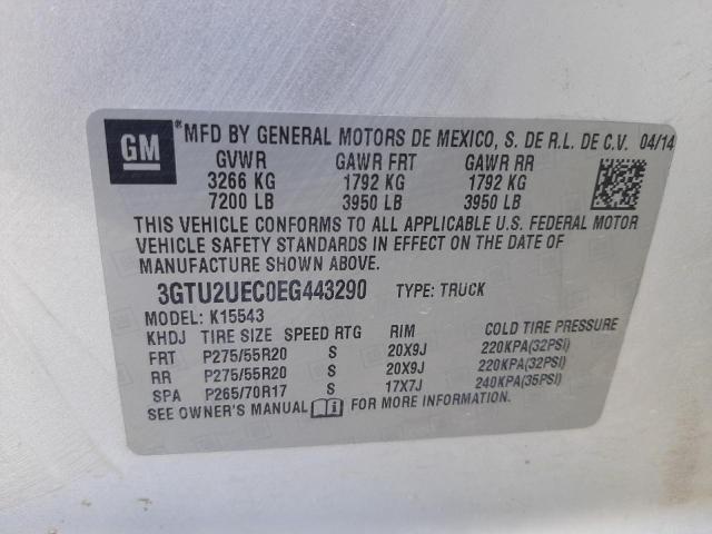 Photo 9 VIN: 3GTU2UEC0EG443290 - GMC SIERRA K15 