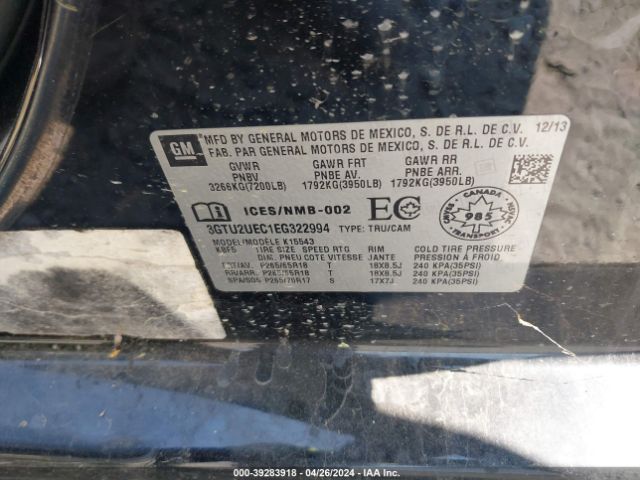 Photo 8 VIN: 3GTU2UEC1EG322994 - GMC SIERRA 1500 