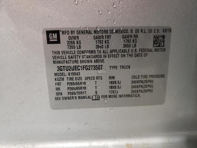 Photo 11 VIN: 3GTU2UEC1FG273507 - GMC SIERRA 