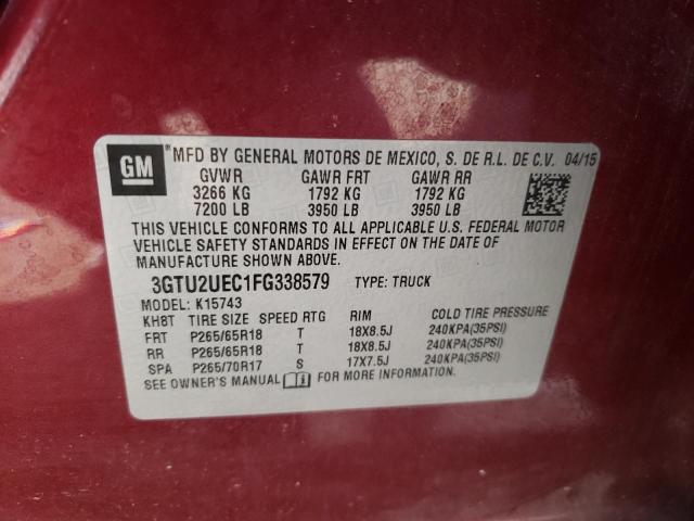 Photo 11 VIN: 3GTU2UEC1FG338579 - GMC SIERRA K15 