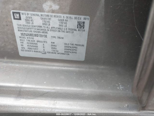 Photo 8 VIN: 3GTU2UEC3EG139130 - GMC SIERRA 1500 