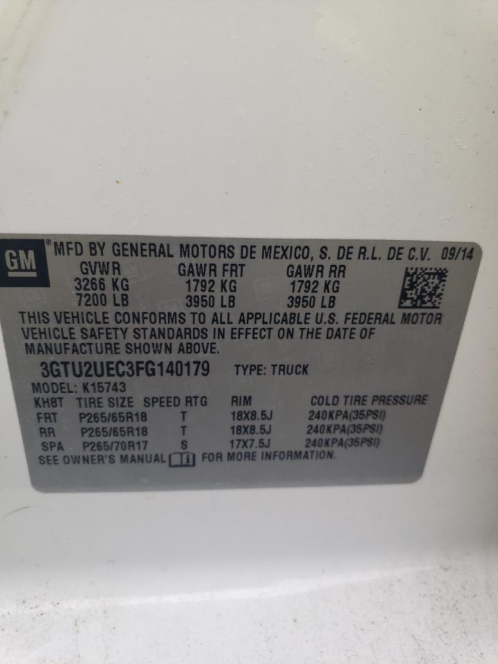 Photo 11 VIN: 3GTU2UEC3FG140179 - GMC SIERRA 