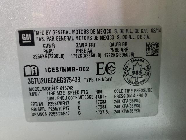 Photo 9 VIN: 3GTU2UEC5EG375438 - GMC SIERRA K15 