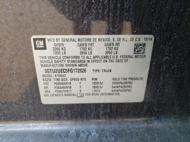 Photo 9 VIN: 3GTU2UEC5FG172826 - GMC SIERRA K15 