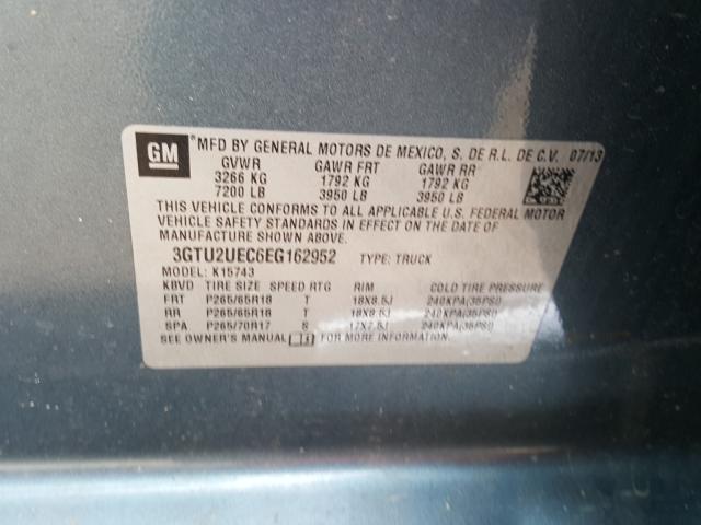 Photo 9 VIN: 3GTU2UEC6EG162952 - GMC SIERRA K15 