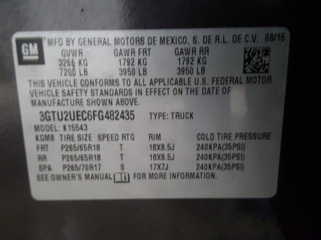 Photo 9 VIN: 3GTU2UEC6FG482435 - GMC SIERRA K15 