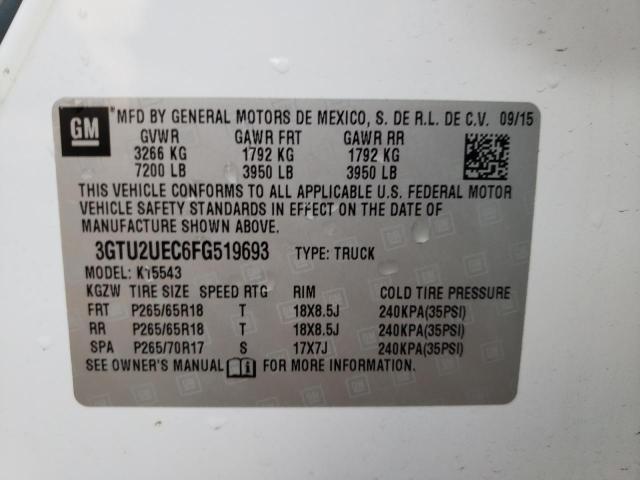 Photo 11 VIN: 3GTU2UEC6FG519693 - GMC SIERRA K15 