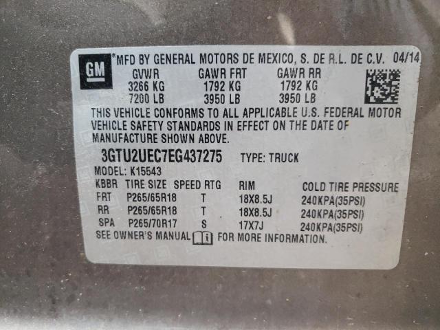 Photo 11 VIN: 3GTU2UEC7EG437275 - GMC SIERRA 