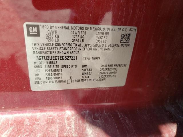 Photo 9 VIN: 3GTU2UEC7EG527221 - GMC SIERRA K15 