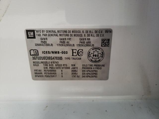 Photo 12 VIN: 3GTU2UEC8EG478305 - GMC SIERRA 