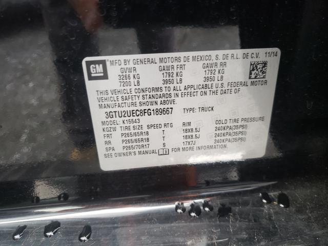 Photo 9 VIN: 3GTU2UEC8FG189667 - GMC SIERRA K15 